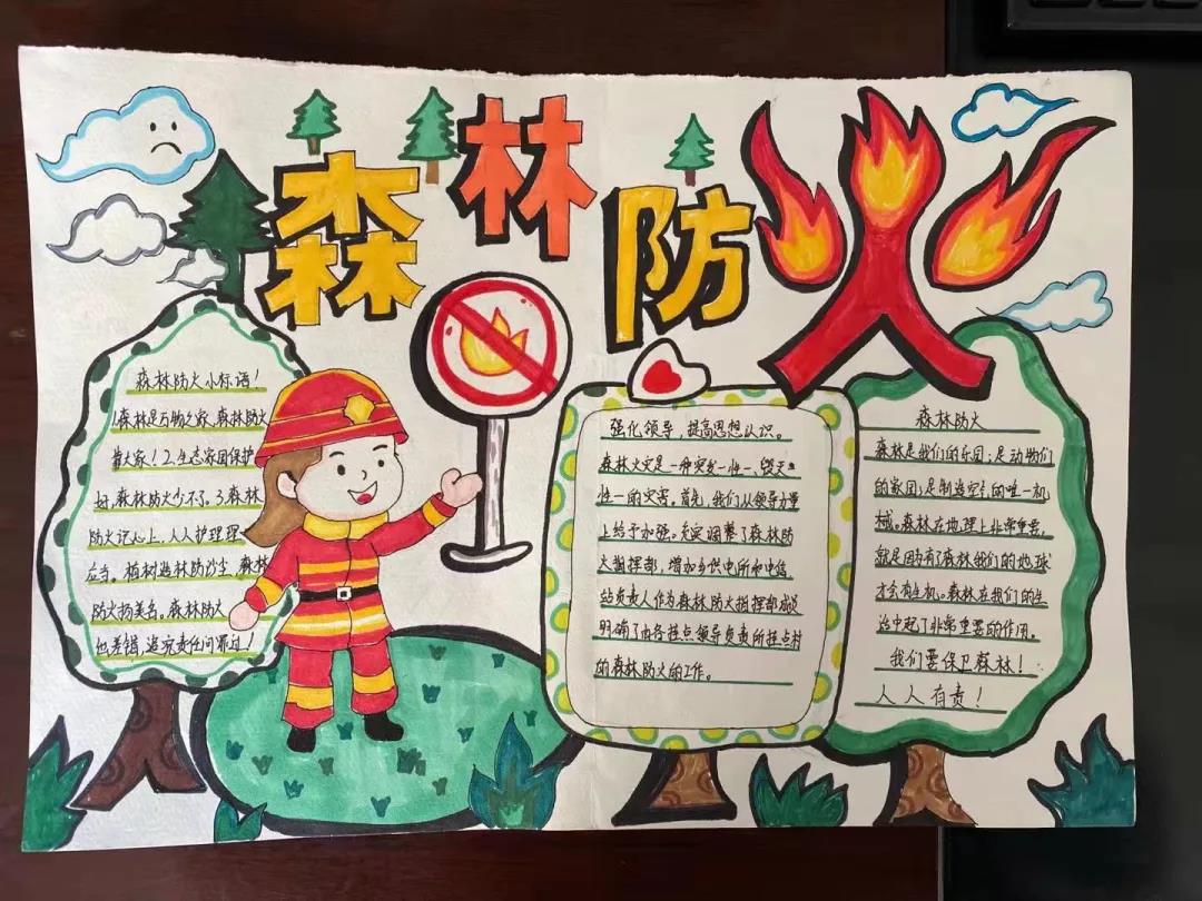 陇西中心校九一班   罗秦镁同学森林防火手抄报.jpg